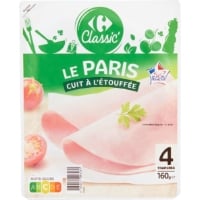 Jambon Le Paris cuit à l'étouffée CARREFOUR CLASSIC'