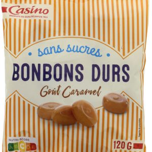 Palette de Bonbons Sans Sucre Goût Caramel 120g Casino